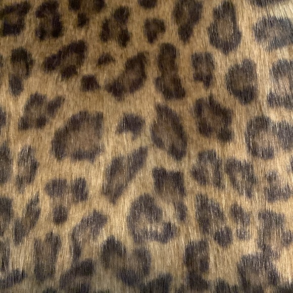 Kate Spade leopard print faux fur short jacket - Picture 5 of 7